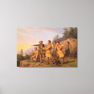 Lienzo La primera opinión de Boone de Kentucky