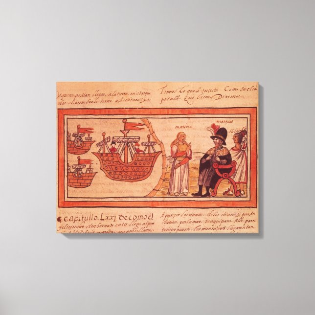 Lienzo La princesa india Malinche o Doña Marina (Anverso)