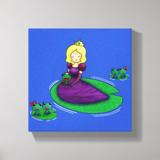 Lienzo ¿La Princesa Y La Cita De La Rana?