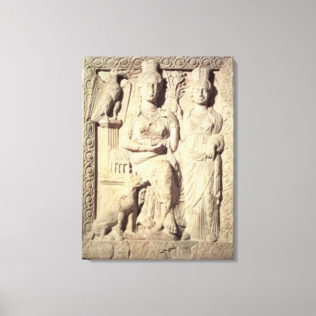 Lienzo La princesa Zenobia y una compañera (Anverso)