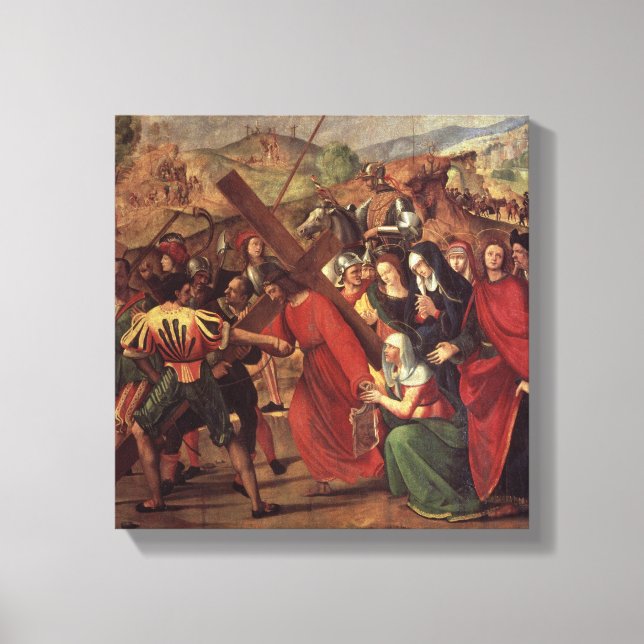 Lienzo La procesión al calvario, c.1505 (Anverso)