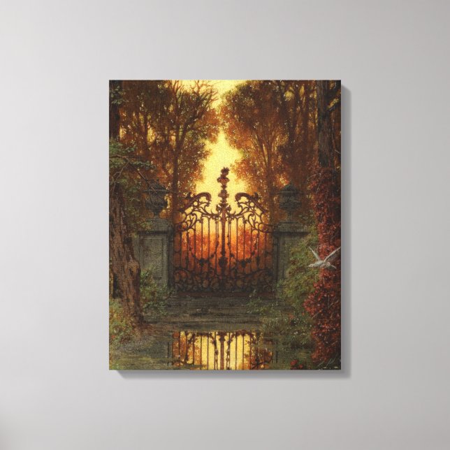Lienzo La Puerta del Castillo (por Ferdinand Knab) (Anverso)