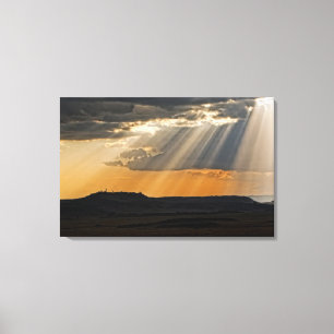 Lienzo La puesta de sol en el Masai Mara.