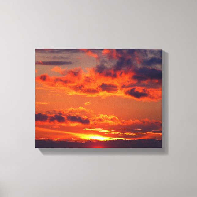 Lienzo La puesta de sol más perfecta (Anverso)