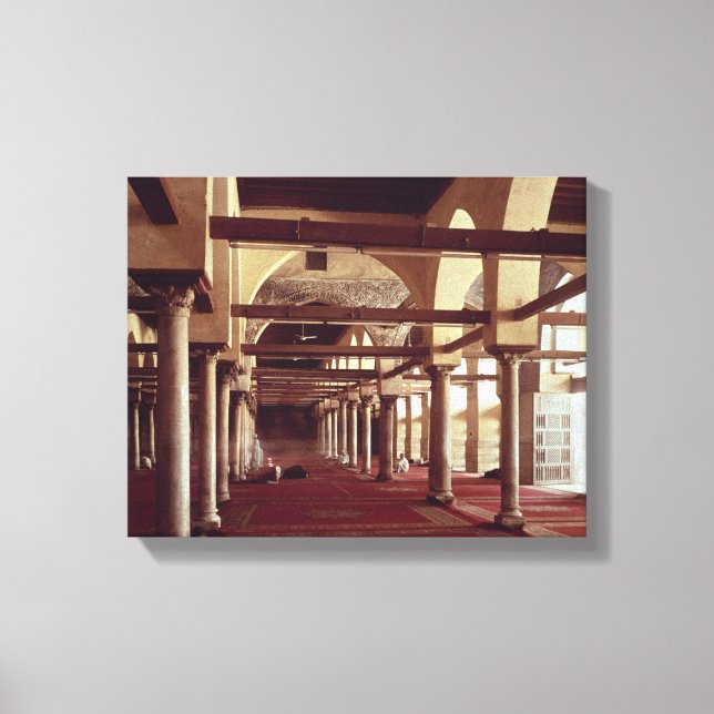 Lienzo La Qibla Liwan de la mezquita de Al-Azhar (Anverso)