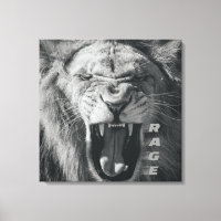 La rabia de los leones: Roar blanco y negro