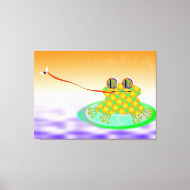 Lienzo La Rana Y La Mosca (Anverso)