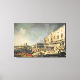 Lienzo La recepción del embajador francés en Venecia,