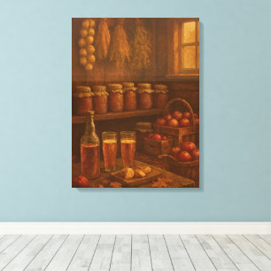 Lienzo La Recompensa del Otoño - Celebración de la Cosech