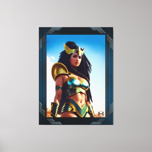 Lienzo La Reina del Halcón de Rhinearión, de Xzendor7 (Anverso)