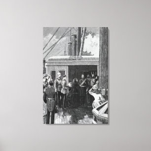 Lienzo La Reina invirtiendo a Abdul Aziz