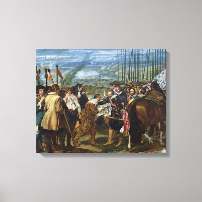 Lienzo La rendición de Breda, 1625, c.1635 (Anverso)
