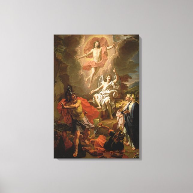 Lienzo La resurrección de Cristo, 1700 (Anverso)
