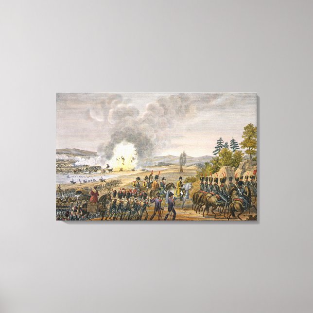 Lienzo La retirada francesa después de la batalla de Leip (Anverso)