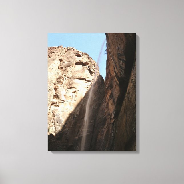 Lienzo La roca llorona de Zion en el parque nacional Zion (Anverso)