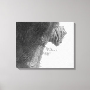 Lienzo La roca principal de la rana en la fotografía del