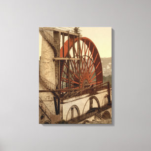 Lienzo La rueda, Laxey, isla del hombre, Inglaterra