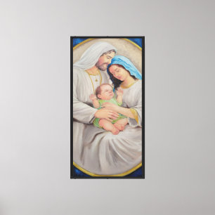 Lienzo La Sagrada Familia: Retrato del Amor Divino