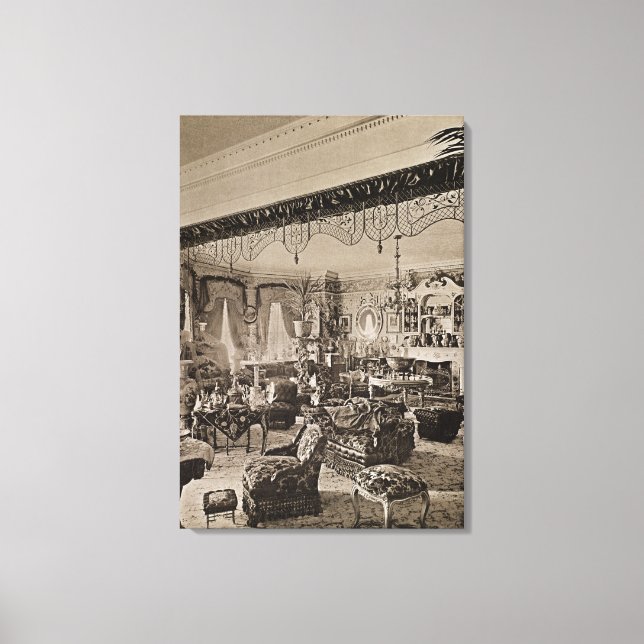 Lienzo La sala de dibujos, Wickham Hall, Kent, 1897 (Anverso)