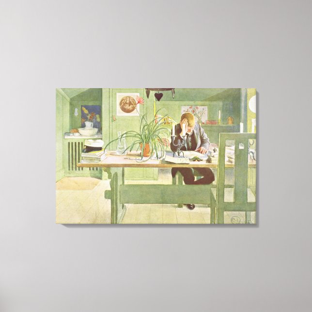 Lienzo La sala de estudio, pub en "Lasst Licht Hinin" (`L (Anverso)