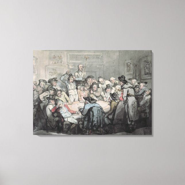 Lienzo La sala de riesgos