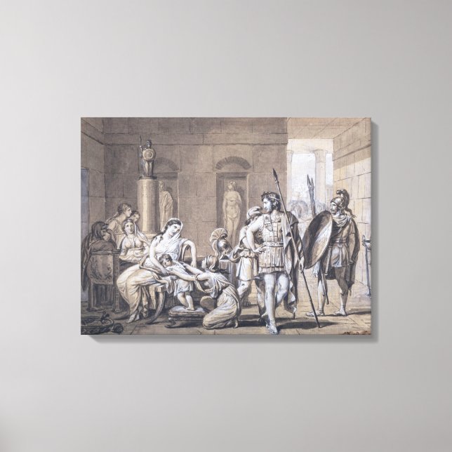 Lienzo La salida de Hector, c.1812 (Anverso)