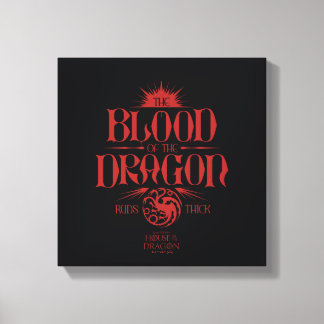 Lienzo La sangre del dragón corre de mal humor