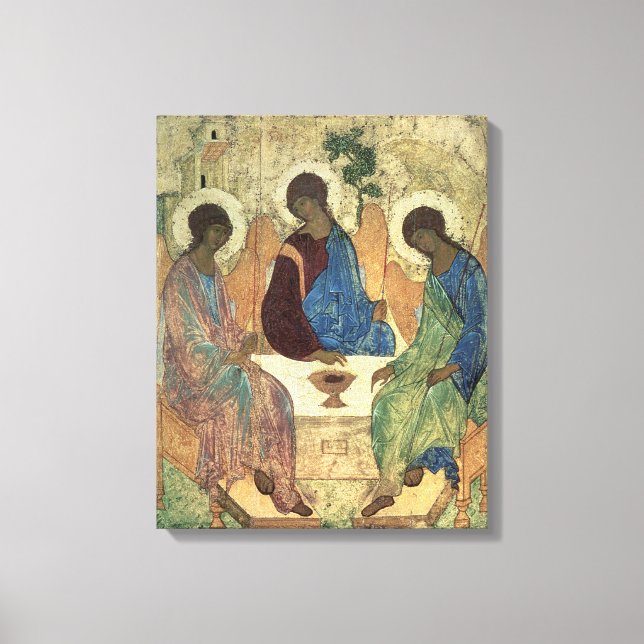 Lienzo La Santísima Trinidad, años 1420 (Anverso)