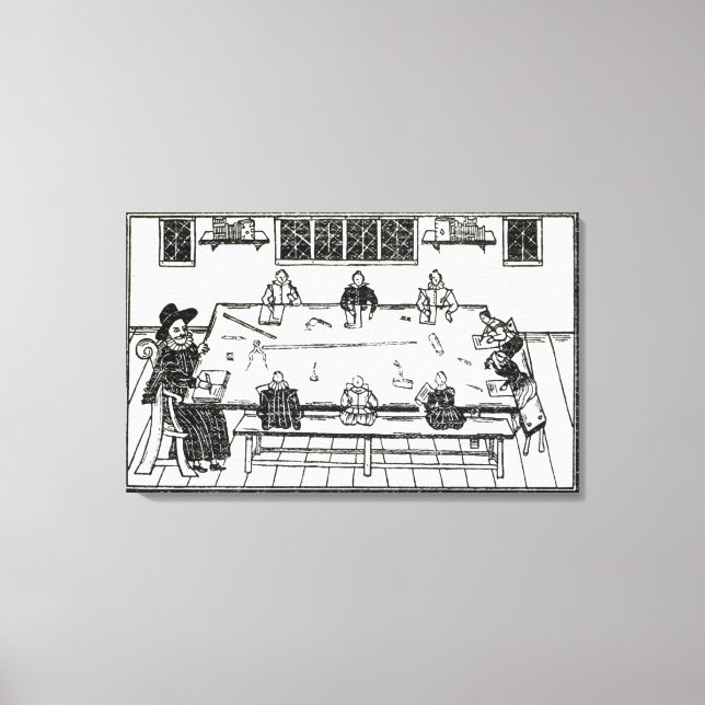 Lienzo La segunda tabla de la buena nutrición (Anverso)