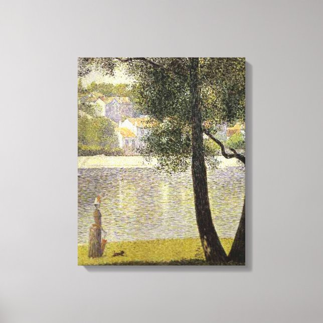 Lienzo "La Seine a Courbevoie" de Seurat (Anverso)