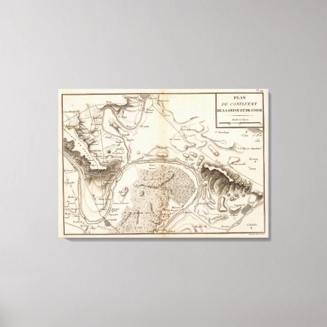 Lienzo La Seine, l'Oise (Anverso)