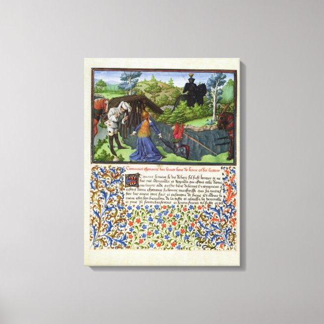 Lienzo La señora 2597 Esperanza saca el corazón del río d (Anverso)