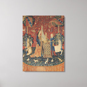 Lienzo La señora y el unicornio: 'Hearing