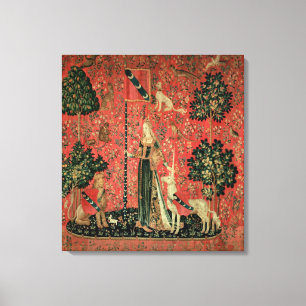 Lienzo La señora y el unicornio: 'Touch