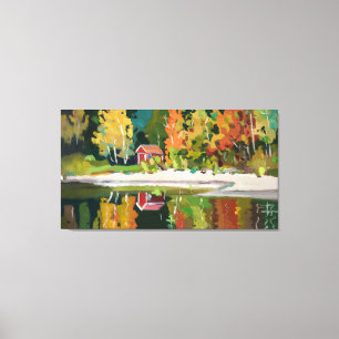 Lienzo La serenidad del otoño