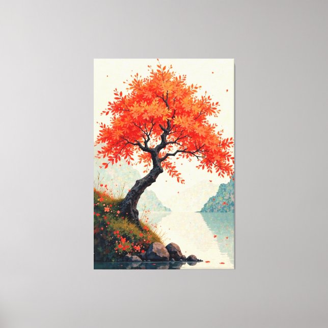 Lienzo La serenidad del otoño (Anverso)