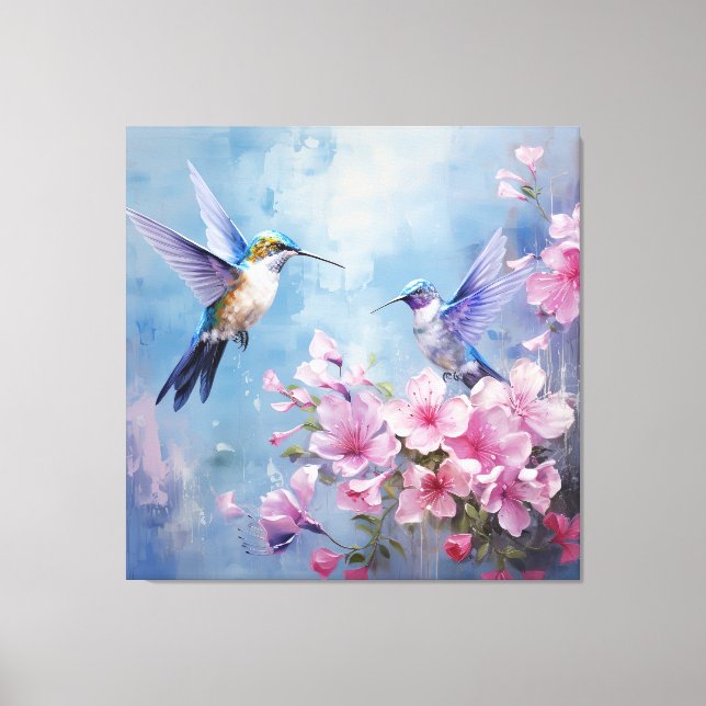 Lienzo La Serie de Diseño de Colibrí 12 (Anverso)