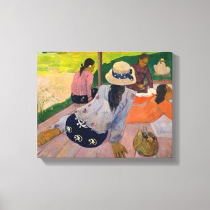 Lienzo La siesta de las mujeres Tahití de Paul Gauguin