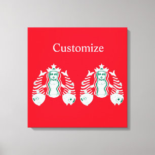 Lienzo La sirena reina de la corona de las estrellas Thun