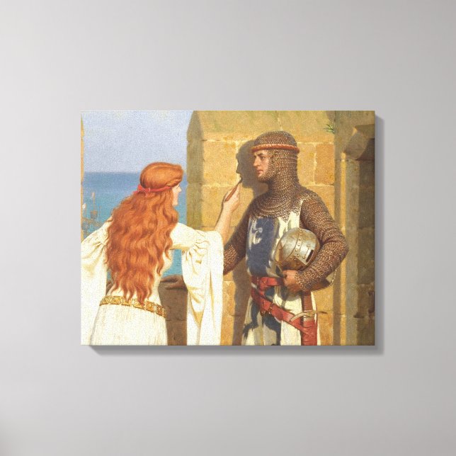 Lienzo La Sombra, c. 1909 por Edmund Leighton (Anverso)