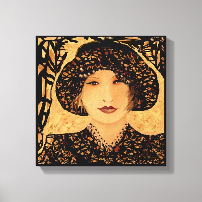 Lienzo La sonrisa en mí de Lin Masters (Anverso)