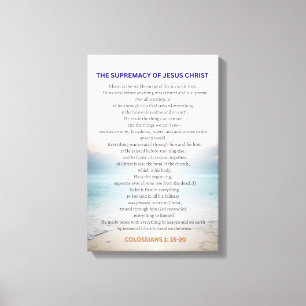 Lienzo La Supremacía De Jesucristo - Colosenses 1:15-20