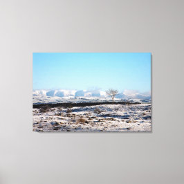 Lienzo La tarjeta de vacaciones de invierno Howgill Fells