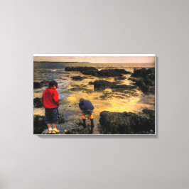 Lienzo La tarjeta de viaje de campo