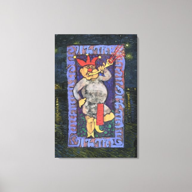 Lienzo La tarjeta tarot tonta (Anverso)