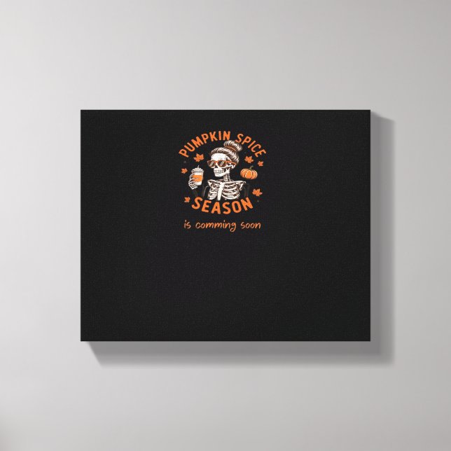 Lienzo La temporada de especias de calabaza se acerca pro (Anverso)