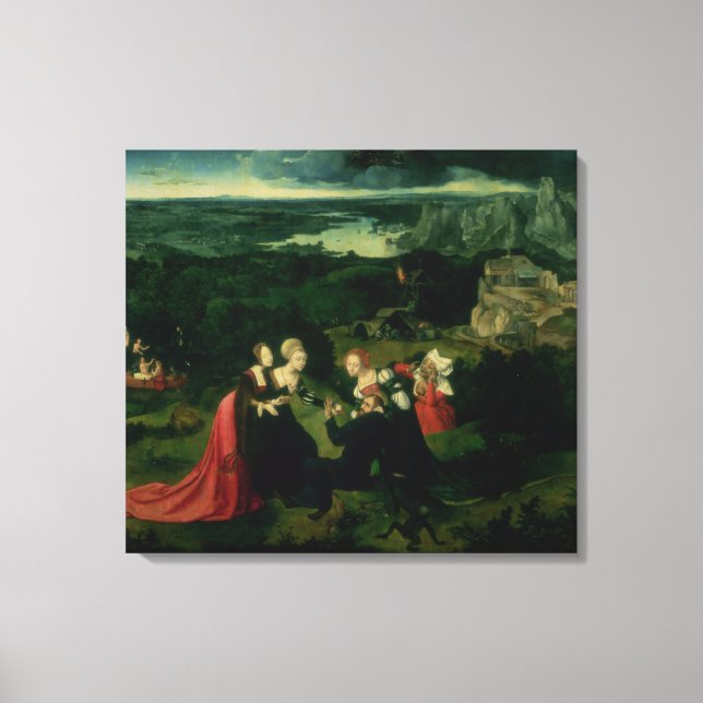 Lienzo La tentación de San Antonio 2 (Anverso)