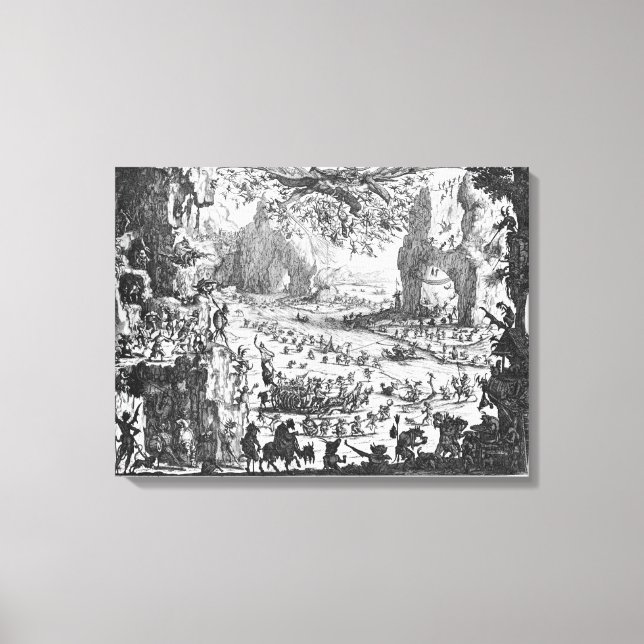 Lienzo La tentación de San Antonio 2 (Anverso)