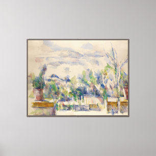 Lienzo La Terraza del Jardín en Les Lauves, Cezanne
