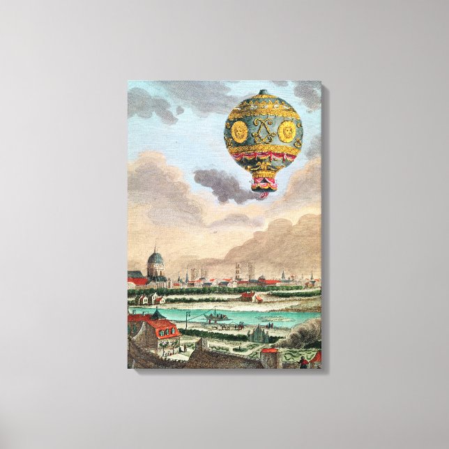 Lienzo La terraza del señor Franklin en Passy (Anverso)